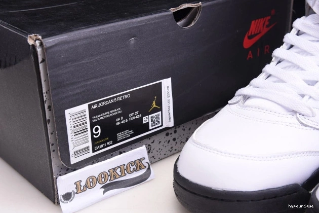 HYPE Jordan Fire Red (2020) Retro Tongue Air 5 Silver DA1911-102 0713